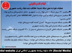 هک سایت ریاست جمهوری اسلامی ایران