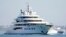 FILE - The superyacht Amadea sails into San Diego Bay, June 27, 2022, as seen from Coronado, California. The U.S. wants to sell the confiscated vessel, which it says belongs to a sanctioned Russian oligarch.