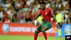 Nelson Semedo, jogador em Portugal, em jogo de preparação para o Euro 2024