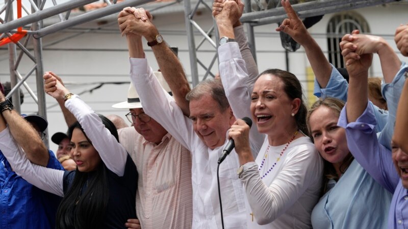 Venezuela's opposition candidate for president pledges 'dignified future for all' 