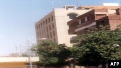 FILE - A picture shows the U.S. Embassy in Khartoum, Oct. 11, 2003. 