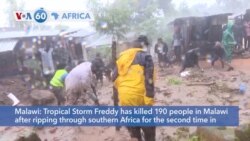 VOA60 Africa - Tropical Storm Freddy has killed 190 people in Malawi 