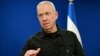 FILE - Israel's Defense Minister Yoav Gallant speaks during a press conference in Tel Aviv on Dec. 18, 2023.