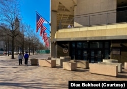 FILE - People walking past the FBI building in Washington, DC, Feb. 23, 2023. (Photo by Diaa Bekheet)