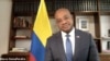 Luis Gilberto Murillo, embajador de Colombia en Estados Unidos, en entrevista con la Voz de América. [Foto: Captura de pantalla de entrevista, a través de Zoom]