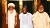 Mai Alfarma Sarkin Musulmi Sultan Sa'ad III, (hagu) Shugaba Tinubu, (tsakiya) Janar Abdulsalami, dama (Hoto: Facebook/Buharist Reporters)