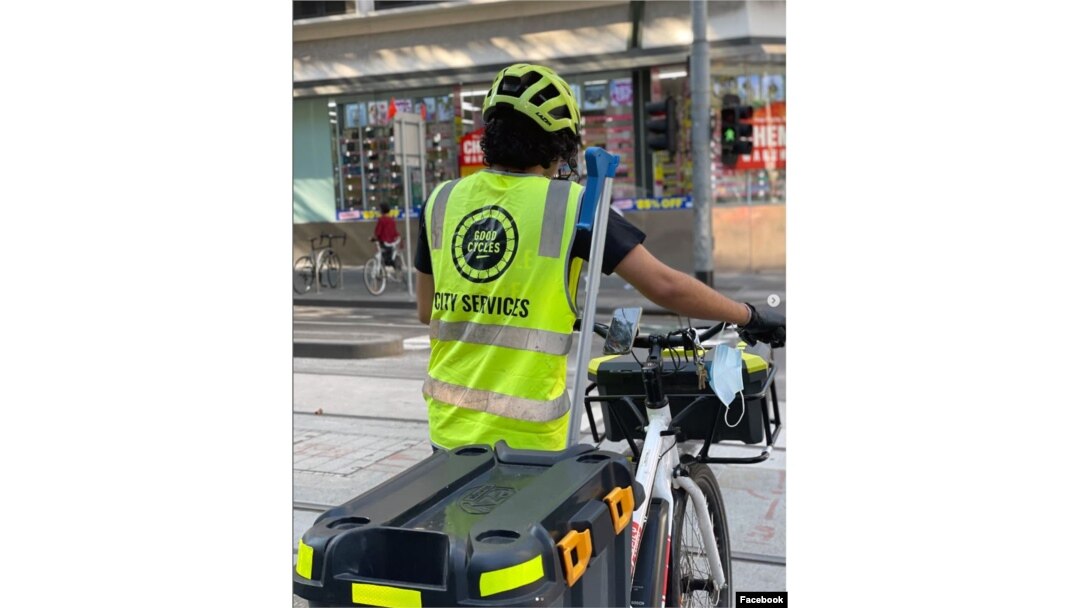 Armada sepeda "Good Cycles" menjadi bagian penting dalam program "Garbage Buttler" di Melbourne, Australia. (Facebook/Good Cycles)