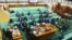 乌干达议会成员在2023年3月9日讨论《反同性恋法案》提案。