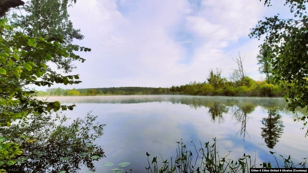 FILE - A lake at the place of a former quarry. (Cities 4 Cities United 4 Ukraine)