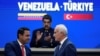 FILE - When economic officials of Venezuela and Turkey met in Caracas on Jan. 24, 2023, the hosts used their guests' preferred spelling of their nation's name in signage.