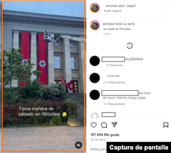 Captura de la publicación en Instagram.