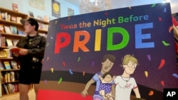 An LGBTQ+ related book is seen on display at Fabulosa Books, in the Castro District of San Francisco on June 27, 2024.