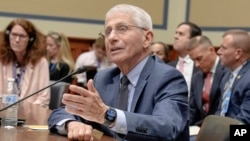 Dr. Anthony Fauci, former Director of the National Institute of Allergy and Infectious Diseases, testifies during a House Select Subcommittee on the Coronavirus pandemic at Capitol Hill, June 3, 2024