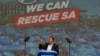 Main opposition Democratic Alliance (DA) party leader, John Steenhuisen, delivers his speech at a final election rally in Benoni, South Africa, May 26, 2024. 