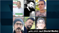 میثم غلامی (بالا،‌ راست)، وحید قدیرزاده، کاظم علی‌نژاد، علی‌اصغر حسنی‌راد، آرشام رضایی، وحید سرخ‌گل