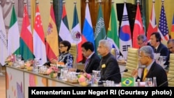 Menteri Luar Negeri Republik Indonesia Retno Marsudi menghadiri pertemuan menteri luar neger negara-negara G20 di New Delhi, India, 2 Maret 2023. (Foto: Kemenlu RI)