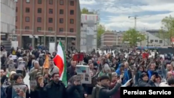 یکی از تجمعات اعتراضی گذشته علیه جمهوری اسلامی در آلمان (آرشیو)