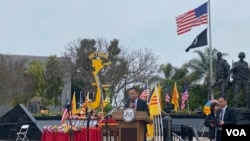 Thị trưởng Chí Charlie Nguyễn phát biểu tại buổi lễ hôm 30/4/2023. 