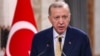 FILE - Turkey's President Recep Tayyip Erdogan speaks during a joint statement to the media in Baghdad, Iraq, April 22, 2024. 
