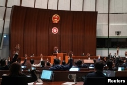 香港立法会全票通过根据《基本法》第23条订立的新的国家安全法案。（2024年3月19日）