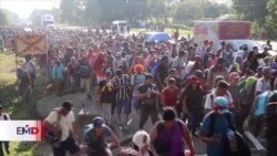 Nueva caravana de migrantes recorre México de sur a norte 