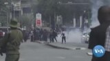 Police Fire Tear Gas at Opposition Protesters in Nairobi 