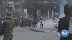 Police Fire Tear Gas at Opposition Protesters in Nairobi 