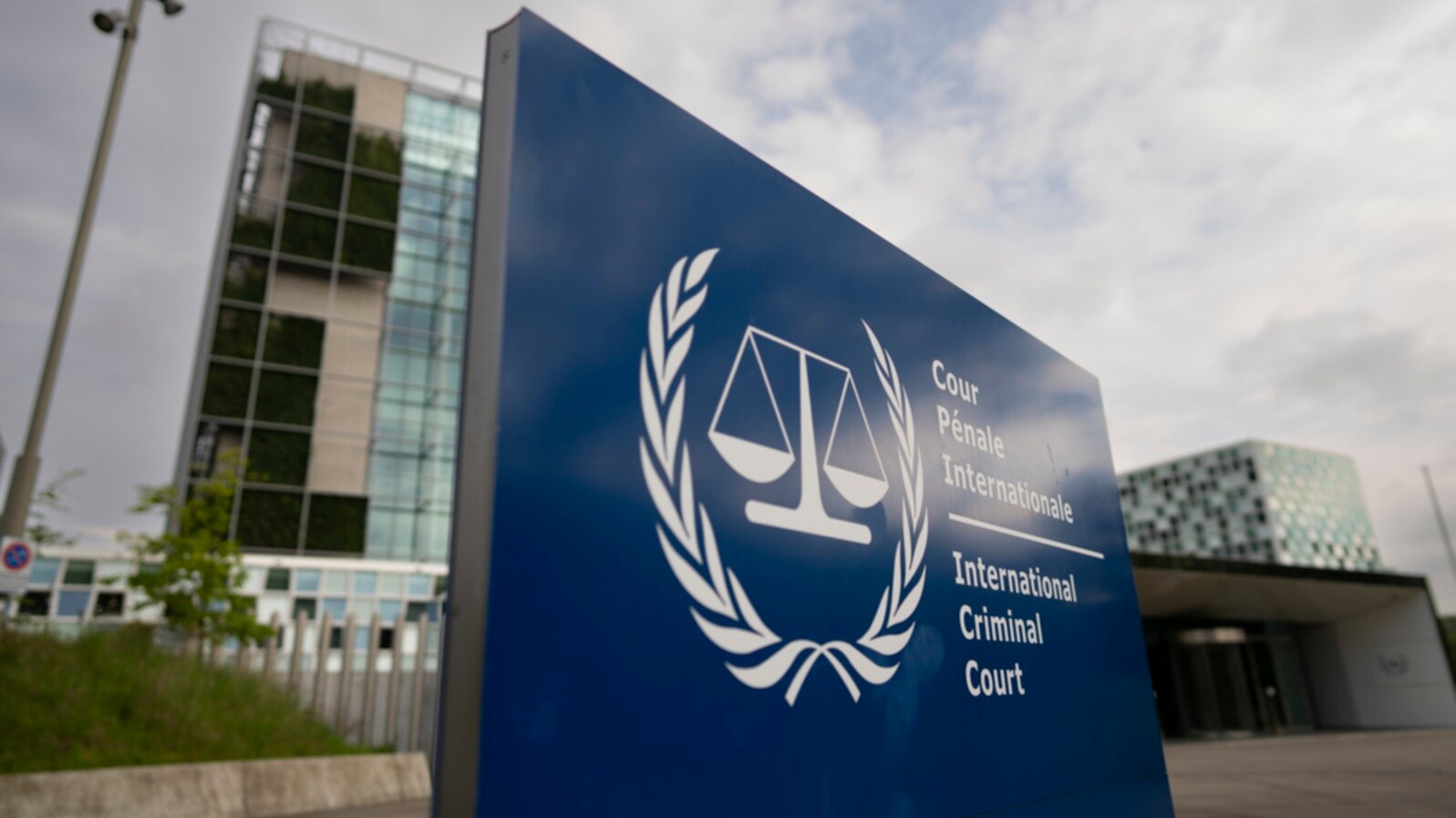 FILE - A view from outside the International Criminal Court in The Hague, Netherlands, April 30, 2024. 