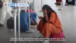 VOA60 Africa - Nigeria's unions suspend strike for talks over new minimum wage