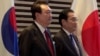 南韓總統尹錫悅和日本首相岸田文雄在東京舉行峰會。（路透社，2023年3月16日）
