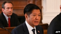 Philippines President Ferdinand Marcos Jr. speaks during a meeting with U.S. President Joe Biden and other officials at the White House in Washington, April 11, 2024.