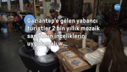 Yabancı sanatseverlere 2 bin yıllık mozaik eğitimi