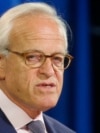 FILE - Martin S. Indyk speaks at the US State Department, July 29, 2013, in Washington.