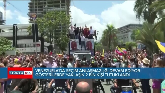 Güney Amerika'nın dört bir yanında Venezuelalılar sokaklara döküldü