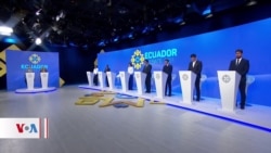 Preocupación por violencia domina el debate de candidatos presidenciales en Ecuador