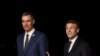 Іспанський прем’єр-міністр Педро Санчес (ліворуч) має бути в Пекіні 30 березня, а французький президент Еммануель Макрон - 4 квітня.