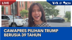 Laporan VOA untuk SCTV: Cawapres Pilihan Donald Trump Berusia 39 Tahun