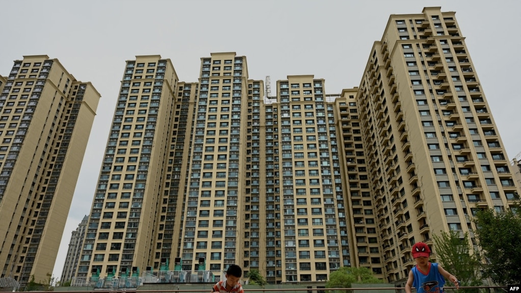 资料照片：中国恒大在北京开发的一处楼盘。(2022年7月28日)