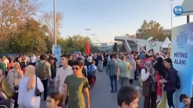 İstanbul'da binlerce kişinin katılımıyla Büyük Filistin mitingi düzenlendi