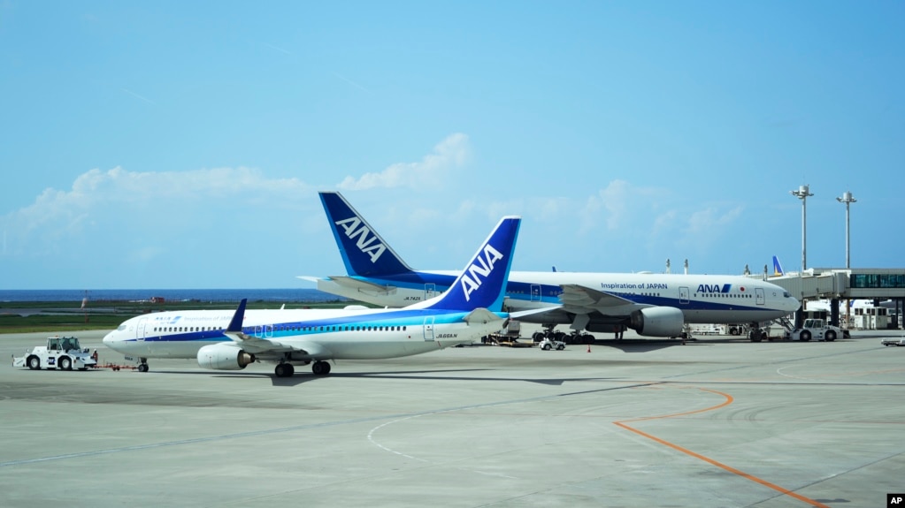 资料照：2023年9月9日的日本冲绳那霸机场。那霸机场也在此次计划升级改造的16个项目之内。