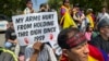 纪念西藏起义65周年，流亡藏人在新德里和达兰萨拉举行抗议示威