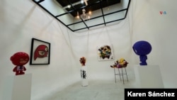 Sala de exposición de la Galería Firma de Arte, ubicada en el Distrito Artístico San Felipe, en Bogotá.