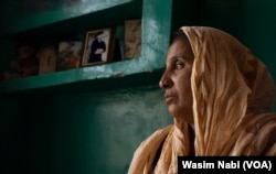 Sarooj Bala's two sons and two other relatives were victims to consecutive attacks by anti-India militants, June 18, 2023. (Wasim Nabi for VOA)