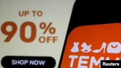 手機上Temu App和Temu的折扣廣告（2023年4月26日）