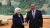 US Treasury Secretary Janet Yellen meets Chinese Premier Li Qiang at the Great Hall of the People in Beijing, China, April 7, 2024. 