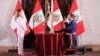 La presidenta de Perú, Dina Boluarte, tomó juramento a seis nuevos ministros de Estado. [Foto: Cortesía Presidencia de Perú]