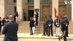 美国国防部长奥斯汀和蒙古总理在五角大楼举行双边会谈