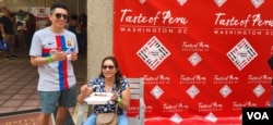 Desde Alexandria, Virginia, Sonia Martínez, dijo estar encantada con la comida peruana en este "Taste of Peru" realizado el el 11 de junio de 2023. [Foto: Mitzi Macias]