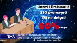 Shqipëri, prokurorët në vështirësi, boshllëqet në sistem rrisin ngarkesën 