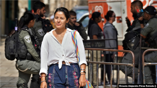 María Orellana, una boliviana de 33 años que creció en Nueva York, estaba en Jerusalén antes del ataque el sábado de Hamás a Israel.